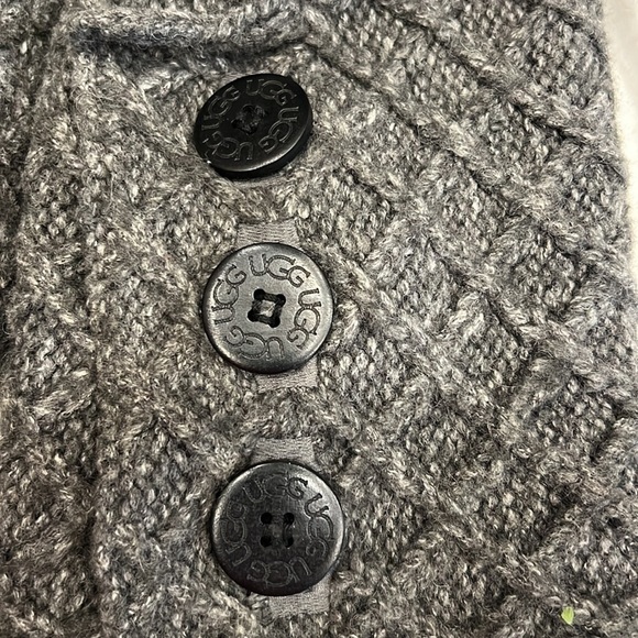 Women's UGG Classic Cardy Sweater Wool Knit Knee Sock Boots BLACK 8 - Picture 5 of 8